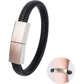 محرك فلاش USB من الجلد على شكل سوار معصم 128 جيجا بايت USB 2.0 محرك إبهام مضفر حبل سوار ذاكرة عصا تخزين بيانات معدنية محمولة قرص U USB للكمبيوتر المحمول SmartTV سيارة صوت مشغل موسيقى in Kuwait