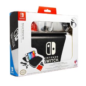 PDP Gaming Deluxe Starter Kit for Nintendo Switch, Nintendo Switch Lite, Nintendo Switch OLED Model - Black and White