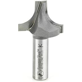 Amana Tool - 49706-CNC Carbide Tipped Plunge Round Over 1/2 Radius x 1-3/8 Dia x 1" x