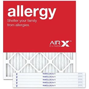 Allergy 19.75x21.5x1 Air Filter MERV 11 Pleated HVAC AC Furnace Air Filter, 6-Pack, Made in the USA by AIRX FILTERS WICKED CLEAN AIR. AKA a 20x21.5x1 Air Filter