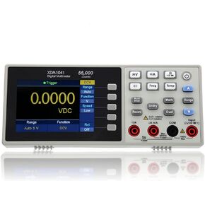 Mini Desktop Multimeter, 55000 Counts 3.7in LCD Digital Multi Tester, AC/DC Current, AC/DC Voltage, Resistance, Capacitance(US Plug)
