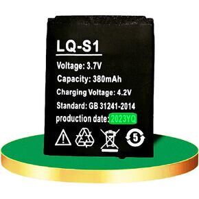 Upgrade Version Smart Watch Battery Replacement lq-s1 Battery Smart Watch 3.7 v Rechargeable Li-ion Polymer Battery 380mAh for DZ09 Smart Watch RYX-NX9 A1 FYM-M9 HKX-S1 GT08 QN-01 Battery