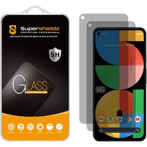 Supershieldz (2 Pack) (Privacy) Anti Spy Screen Protector Designed for Google Pixel 5a 5G, Tempered Glass, Anti Scratch, Bubble Free