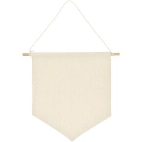 Teensery 2 Pcs Pin Wall Display Banners Blank Canvas Enamel Pin Lapel Badge Collection Display Pennant Banner for Home Decorations (10.8 x 9.6 Inch)