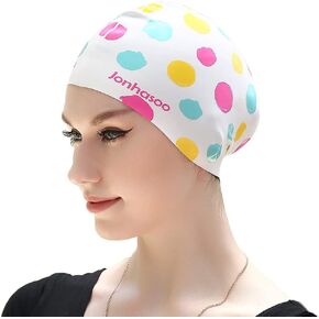 Swim Cap for Braids and Dreadlocks,Comfortable Extra Large Swimming Cap for Women in Kuwait