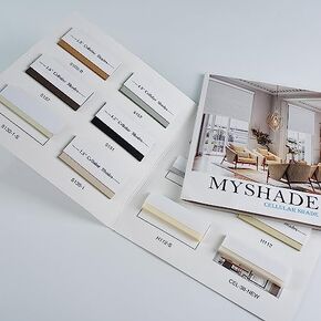 MYshade Cordless Cellular Window Shades No Tools No Drill Blackout Blinds for Indoor Windows Size 24" Wide X 36" Height White Room Darkening Window Blinds for Bedroom, Bathroom, Kitchen, Living Room