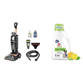 Bundle of BISSELL Revolution HydroSteam Pet Carpet Cleaner, 3432 + Bissell Clean & Natural Upright Carpet Cleaning Formula, 48 oz, 3244