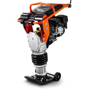 SuperHandy Jumping Jack Tamping Rammer 209cc 7HP 4-Stroke Gas Engine - 3500 lbs Impact Force, 137lbs Weight, 26" Max Compaction Depth, for Soil, Gravel, Footings, Concrete Slabs, and Foundations