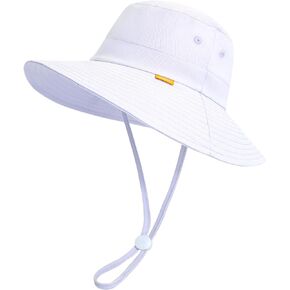 Baby Sun Hat Toddler UPF 50+ Kid Bucket Hats for Girl Summer Cap Boy Sun Protection Caps Wide Brim