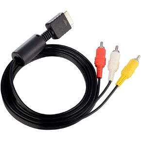 PS2 PS3 AV Cable, AV to RCA Cord for Playstation 2 3 /PS2/PSX/PS3 Slim (6FT)
