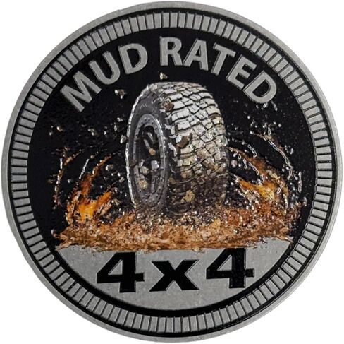 تصنيف الطين - شارة 4x4 معدنية من الفولاذ المقاوم للصدأ مصممة لأي مركبة 4x4 - صُنعت في الولايات المتحدة الأمريكية بواسطة CUSTOM4X4BADGES in Saudi Arabia