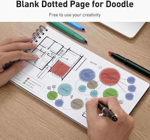 Nekmit Weekly Planner Spiral Bound, Undated Daily & Weekly Planner, Productivity Weekly Organizer, To Do List Notebook for office work, 11.2"x6.3", with Gift Box, Black in Kuwait