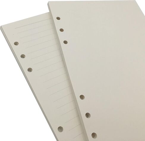 A6 Looseleaf Binder Paper Refills Set from Chris.W, 80 Sheets, Dot Grid/Square Grid/Ruled/Blank Mixed (6.73x3.7 Inch) in Saudi Arabia