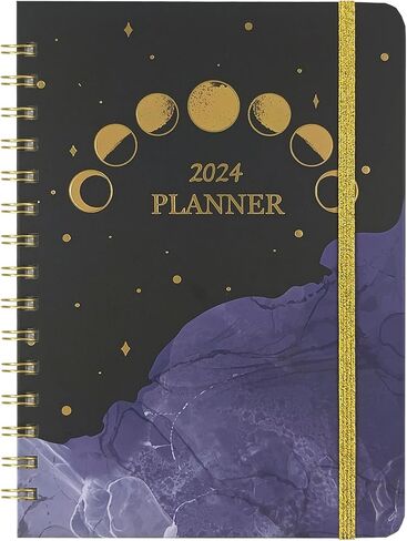 2024 Monthly Planner, Daily and Weekly Planner with Calendar, Appointment Book Student Planner 2024 in Saudi Arabia