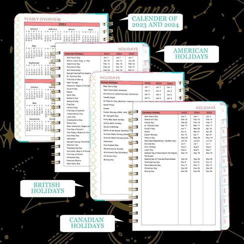 2024 Monthly Planner, Daily and Weekly Planner with Calendar, Appointment Book Student Planner 2024 in Saudi Arabia