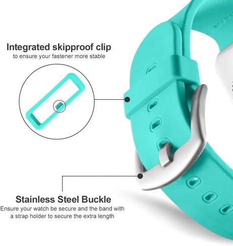 Compatible with Apple Watch Band 38mm 40mm 41mm 42mm 44mm 45mm 49mm Women Men Soft Silicone Sport Strap Replacement Wristbands with Classic Clasp for iWatch Series 8 7 6 5 4 3 2 1 SE 6Pack in Saudi Arabia