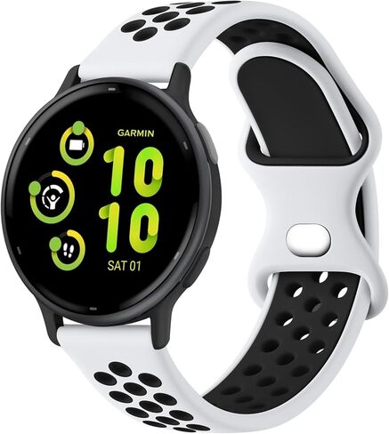 ميليا لـ Garmin Vivoactive 5 / Vivoactive 3 Watch Band، Garmin Venu 2 Plus / Venu Sq / Venu Watch Bands Women Men، حزام بديل رياضي من السيليكون الناعم لـ Garmin Vivoactive 5، Vivoactive 3 Music، Venu 2 Plus، Venu Sq، Venu، Vivomove Sport ، رائد in Kuwait