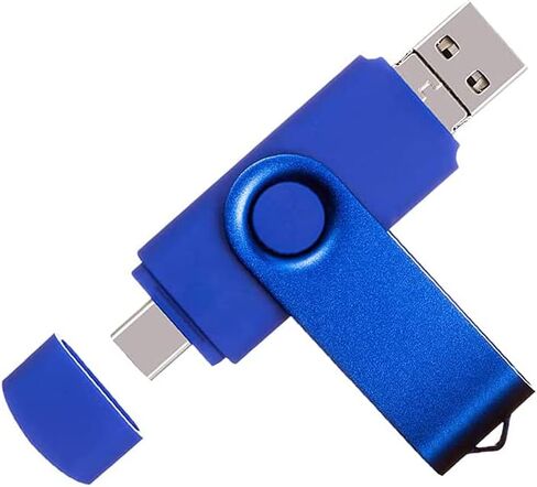 محرك أقراص فلاش ABLAZE سعة 128 جيجابايت من النوع C 3 في 1 OTG USB 2.0 + USB C + Micro USB Thumb Drive Photo Stick للهواتف الذكية/الكمبيوتر الشخصي/MacBook/الكمبيوتر اللوحي/أجهزة الكمبيوتر in Kuwait