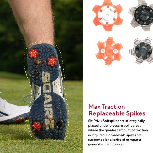 SQAIRZ Bold Men's Athletic Golf Shoes, NEW Golf Shoes, Designed for Balance & Performance, Replaceable Spikes, Waterproof, Golf Shoes Men with Spikes, Mens Golf Shoes, Golf Footwear in Saudi Arabia