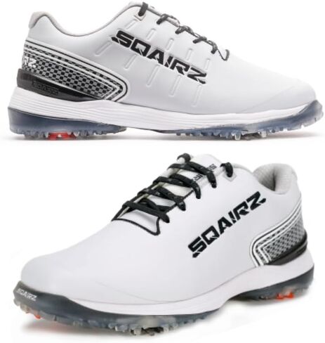 SQAIRZ Bold Men's Athletic Golf Shoes, NEW Golf Shoes, Designed for Balance & Performance, Replaceable Spikes, Waterproof, Golf Shoes Men with Spikes, Mens Golf Shoes, Golf Footwear in Saudi Arabia