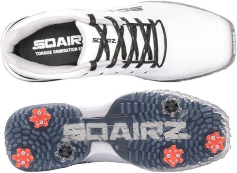 SQAIRZ Bold Men's Athletic Golf Shoes, NEW Golf Shoes, Designed for Balance & Performance, Replaceable Spikes, Waterproof, Golf Shoes Men with Spikes, Mens Golf Shoes, Golf Footwear in Saudi Arabia