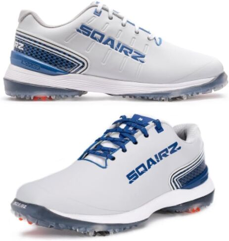 SQAIRZ Bold Men's Athletic Golf Shoes, NEW Golf Shoes, Designed for Balance & Performance, Replaceable Spikes, Waterproof, Golf Shoes Men with Spikes, Mens Golf Shoes, Golf Footwear in Saudi Arabia