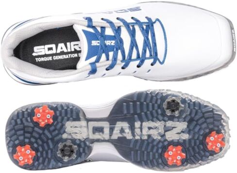 SQAIRZ Bold Men's Athletic Golf Shoes, NEW Golf Shoes, Designed for Balance & Performance, Replaceable Spikes, Waterproof, Golf Shoes Men with Spikes, Mens Golf Shoes, Golf Footwear in Saudi Arabia
