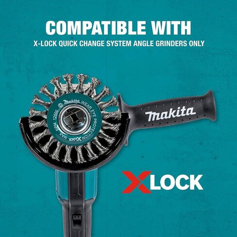 ماكيتا D-72659 X-Lock 4-1/2 بوصة عجلة سلكية من الفولاذ الكربوني سترينجر خرزة ملتوية in Saudi Arabia