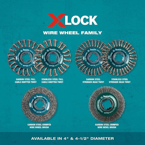 ماكيتا D-72659 X-Lock 4-1/2 بوصة عجلة سلكية من الفولاذ الكربوني سترينجر خرزة ملتوية in Saudi Arabia