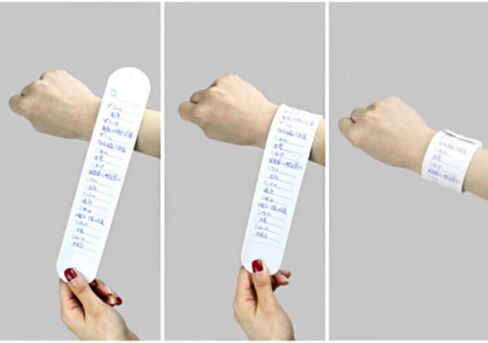 2PCS Bracelet Wearable To-do List Wristband Portable Wrist Strap in Saudi Arabia
