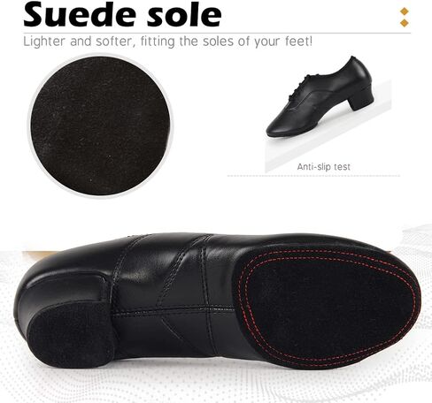 أحذية الرقص اللاتينية الاحترافية للأولاد برباط أحذية قاعة الرقص للرجال أحذية رقص التانغو الفالس السالسا الحديثة لأداء الرقص، موديل 518 in Kuwait