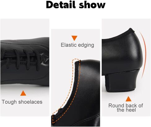 أحذية الرقص اللاتينية الاحترافية للأولاد برباط أحذية قاعة الرقص للرجال أحذية رقص التانغو الفالس السالسا الحديثة لأداء الرقص، موديل 518 in Kuwait