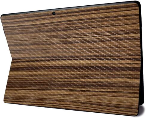 غلاف MightySkins من ألياف الكربون لجهاز Microsoft Surface Pro X - خشب منحوت | لمسة نهائية من ألياف الكربون المزخرفة | سهل التطبيق والإزالة وتغيير الأنماط | صنع في الولايات المتحدة الأمريكية in Kuwait