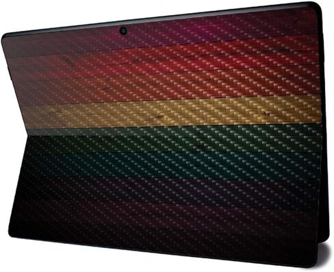غلاف MightySkins من ألياف الكربون لجهاز Microsoft Surface Pro X - خشب منحوت | لمسة نهائية من ألياف الكربون المزخرفة | سهل التطبيق والإزالة وتغيير الأنماط | صنع في الولايات المتحدة الأمريكية in Kuwait