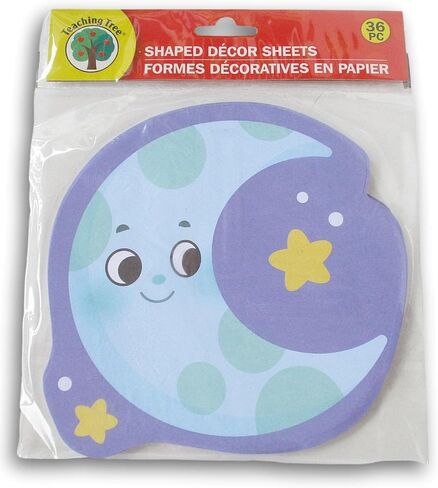 36 ورقة ورقية مقصوصة على شكل قمر - مصنوعات يدوية على شكل هلال أو لوحة إعلانات لديكور الفصل الدراسي in Kuwait