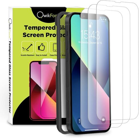 Glass Screen Protector for iPhone 11/ iPhone XR [3-Pack] [99.99% HD Clear][Easy Installation Frame][9H Hardness][Full Coverage] [Bubble Free][ Anti-Scratch][ Anti-Fingerprint] for Apple 6.1'' in Saudi Arabia
