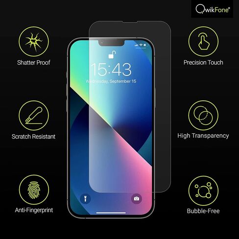 Glass Screen Protector for iPhone 11/ iPhone XR [3-Pack] [99.99% HD Clear][Easy Installation Frame][9H Hardness][Full Coverage] [Bubble Free][ Anti-Scratch][ Anti-Fingerprint] for Apple 6.1'' in Saudi Arabia