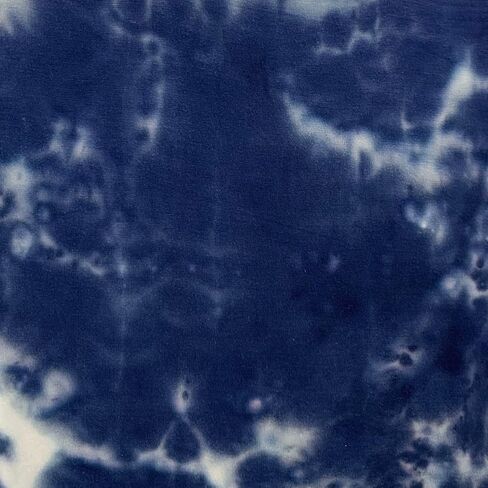 Texco Inc رايون جيرسي متماسكة 4 طرق قابلة للتمدد/صبغة ربطة عنق يدوية نمط متدرج/طباعة/أمومة، ملابس، قماش DIY، أزرق داكن 1 ياردة in Kuwait