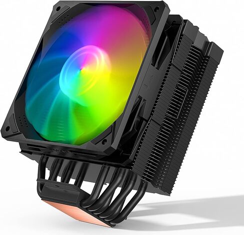 مبرد هواء وحدة المعالجة المركزية UpHere S6C LGA 1700 جاهز 6 أنابيب حرارية 120 مم PWM مبرد معالج مع 5 فولت ARGB SYNC Auto RGB لـ Intel LGA 1700/1200/115X AMD (لا يدعم AM4) in Kuwait