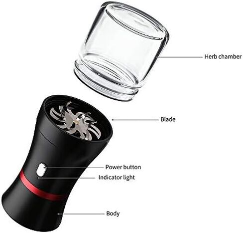 Upgraded Mini Electric Grinder Spice Smart Herb 400 mAh with 50ml Jar,Easy to Carry(Grinder) in Kuwait