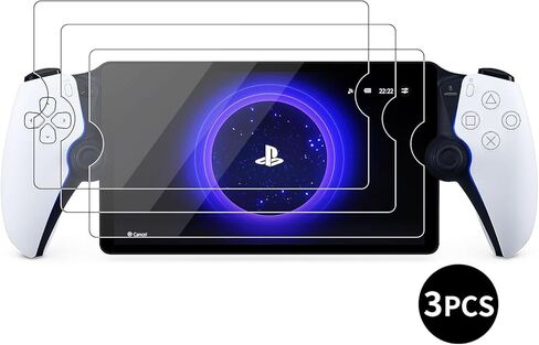 3 واقيات شاشة متوافقة مع Play Station PS Portal، واقي شاشة من الزجاج المقوى مضاد للفقاعات ومضاد للخدش، واقي شاشة من الزجاج المقوى شديد الوضوح 9H لمشغل PS Portal عن بعد in Kuwait