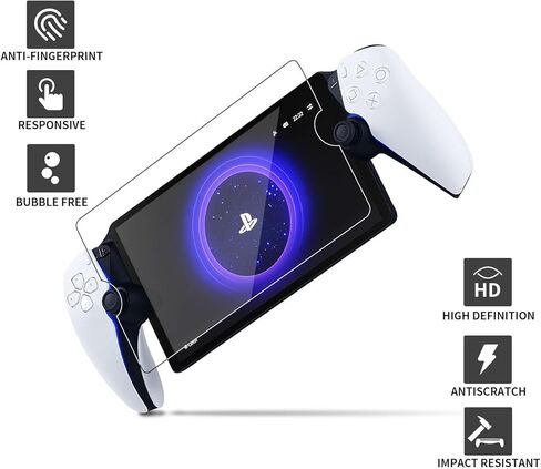 3 واقيات شاشة متوافقة مع Play Station PS Portal، واقي شاشة من الزجاج المقوى مضاد للفقاعات ومضاد للخدش، واقي شاشة من الزجاج المقوى شديد الوضوح 9H لمشغل PS Portal عن بعد in Kuwait