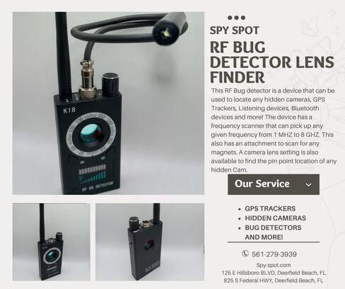 كاشف الأخطاء، مكتشف عدسة RF، كاشف الكاميرا، جهاز استماع GSM، جهاز تعقب GPS، مكتشف الإشارة اللاسلكية in Kuwait