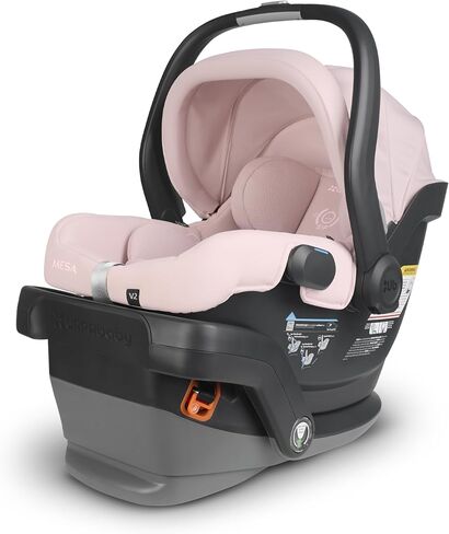 UPPAbaby Mesa V2 Infant Car Seat/Easy Installation/Innovative SmartSecure Technology/Base + Robust Infant Insert Included/Direct Stroller Attachment/Greyson (Charcoal Mélange/Merino Wool) in Saudi Arabia