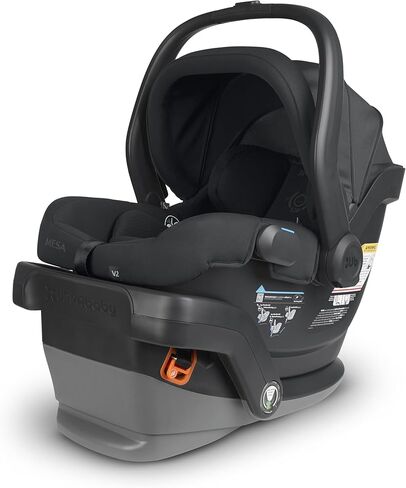 UPPAbaby Mesa V2 Infant Car Seat/Easy Installation/Innovative SmartSecure Technology/Base + Robust Infant Insert Included/Direct Stroller Attachment/Greyson (Charcoal Mélange/Merino Wool) in Saudi Arabia