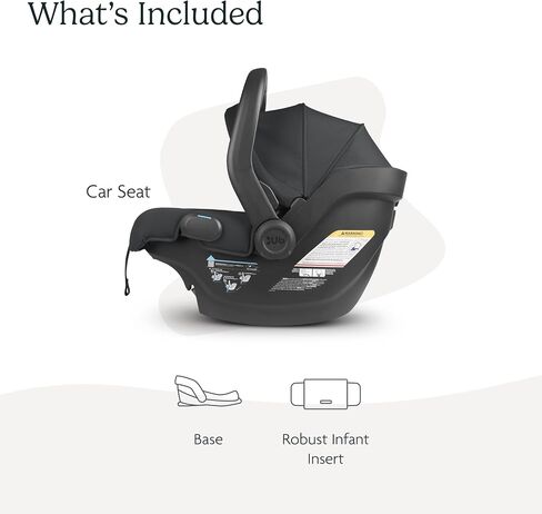 UPPAbaby Mesa V2 Infant Car Seat/Easy Installation/Innovative SmartSecure Technology/Base + Robust Infant Insert Included/Direct Stroller Attachment/Greyson (Charcoal Mélange/Merino Wool) in Saudi Arabia