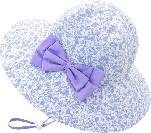 Bows Baby Girl Sun Hat Toddler Summer Bucket Hats for Kids Sun Protection Cap Girls Beach Hat Swim Pool in Saudi Arabia
