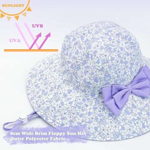 Bows Baby Girl Sun Hat Toddler Summer Bucket Hats for Kids Sun Protection Cap Girls Beach Hat Swim Pool in Saudi Arabia