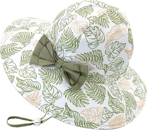 Bows Baby Girl Sun Hat Toddler Summer Bucket Hats for Kids Sun Protection Cap Girls Beach Hat Swim Pool in Kuwait
