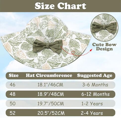 Bows Baby Girl Sun Hat Toddler Summer Bucket Hats for Kids Sun Protection Cap Girls Beach Hat Swim Pool in Kuwait